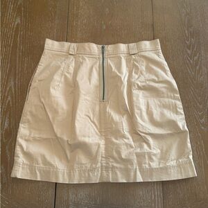 Zac Posen Tan Skirt with Zipper